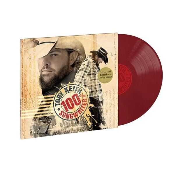 Toby Keith 100% Songwriter Limited Edition Red Colored Vinyl Country New Sealed